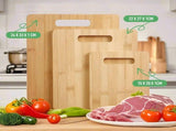 6 Pcs Bamboo Cheese Cutting & Serving Board Set Moso Bamboo, Reversible, BPA-Free V1181-KC0010X2