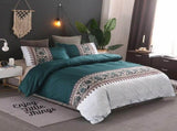 Bohemian Jade Lisbon Gallery Quilt / Doona / Duvet Cover set V745-AQ081410E3