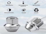 Aluminum Wheel Nuts. M12 X 1.5 Conical 19mm Hex Replacement for Ford Alloy Wheels V1237-ZY-203-0120