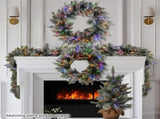 Christabelle 2.7m Christmas Garland Snowy with LED Lights Stamford Spruce Tree Decoration Ornam 112_NATSS274