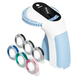 Handheld Embossed Label Maker Machine With 6 Rolls Labels, Portable Manual Tag Stamping Tool For V1192-AZ-W-34096