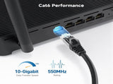 10Gbps 10-Pack Snagless Cat 6 Ethernet Cable - 10ft, Cat 6 Cable, Cat6 Cord, Ethernet Cord, Black V1258-DP02-C-2963