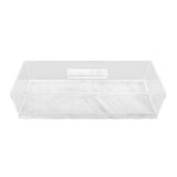 Rectangular Cake Tray Marble Grain Acrylic Multifunctional Dessert Serving Tray with Lid V1294-YM0901-3118240205911