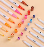 72-Pack Washable Double-Ended Watercolor Pens for Creative Painting, with 144 Tips V1188-MS-325-0290