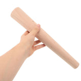 2Pcs Wooden Sauerkraut Tamper for Fermentation with Ergonomic Handle Beige Solid Wood V1370-AZ4-14468