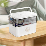 Extra Large 3-Tier Medicine Organizer, XXL Pill Box 7, Travel-Friendly with Labels, 3 Times a V1369-AZ3-W-08584