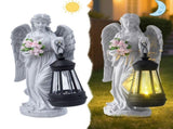 Solar-Powered Angel Lantern Outdoor Light, Resin Waterproof Garden Decorative Light, Walkway and V1265-AU-BY25042