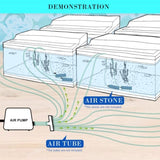 Aquarium Air Pump Oxygen Hydroponic 12 Outlet 4500L/H 65W V274-AQ-AP65