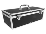 Black Aluminum Alloy Hard Shell Tool Case with Carry Handle for Electronic Technicians and V1370-AZ4-10916