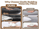 Giselle Bedding Pregnancy G-Shaped Full Body for Back and Belly Support Maternity PILLOW-MAT-J-VEL-GY