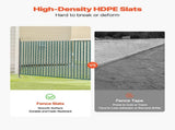 Bottom Locking Privacy Slats, Double-Wall Vertical Bottom-Locking Slats for Chain-Link Fence, V952-SBYSBTSBPE4F2D64PV0