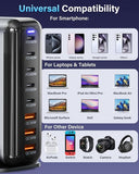 600W GaN 8 Ports Fast Charging Station USB&Type-C for iPhone, Laptops, MacBook V201-GAN0600BL8AU
