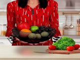 Fruit Bowl Black Basket Metal Bowl Black Metal Basket Decorative Bowl Black Bowl Modern V1263-JX-1770