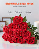 VEVOR 500 Pcs Red Roses Artificial Flowers Realistic Bouquet for Xmas Home Decor V952-RZMGHSHS500PL0LEE001V0