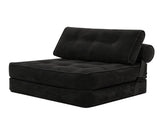 Levede 3 in 1 Convertible Sofa Bed Foldable Single Sleeper Chair Living Room SOFABED1012-BK-AU