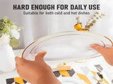 175pcs Food-Grade Wedding Event Banquet Disposable Tableware Dinnerware Gold-Edged Plastic Cutlery V985-TABLEWARESET
