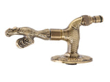 Antique Carved Faucet Bronze Copper Carp Retro Anti Rust Outdoor Garden Tap for Toilet G1/2in V1294-YM0717-3112220066812