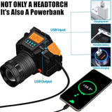 USB Rechargeable Black T6 LED Headlamp with Motion Sensor for Outdoor Camping and Fishing V178-59155