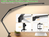 LED Desk Lamp,Foldable Table Lamp for Computer and Desktop,Flexible Clamp on Desk Lamps,Black V1171-CT-BOM000490