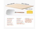 Pizza Stone, 508 x 355 mm Rectangular Cordierite Pizza Stone, Extra Large Baking-Stone with Aluminum V952-PSSJQSJX22140KPYQ001V0
