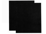 2 Pcs Bar Service Mat Black Waterproof Heat Insulating PVC Bar Countertop Spill Mat 45x30x1cm V1294-YM0512-3118220290311
