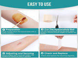 Hydrocolloid Roll,Waterslide Rolls for Wound Care,Hydrocolloid Patch Bandages,High Absorbency V1370-AZ4-17767