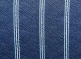 300TC Brian Navy Striped Reversible Cotton Quilt Cover Set Queen V442-ATX-QUILTCS-300TCBRIAN-NAVY-QS