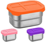 3 Pack Stainless Steel Lunch Box with Silicone Lid, Leak Proof Microwave Safe Bento Box for School V1237-ZY-917-010