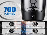 Electric Shaker Bottle, Made with Portable Mixer Cup/USB Rechargeable Shaker Cups for Protein Shakes V1192-AZ-W-11448