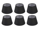 6Pcs Lampshade Lamp Shade Modern Simple Style Home Decoration Black for Small E14 Bulb V1294-YM0715-3119220085611