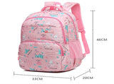 Purple Premium Large Capacity Cute Cartoon Student Backpack Multi-Layered Casual School Bag V888-ELOSUNG46722