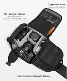 15inch Muti-Pockets Camera Sling Bag Fits Thee Lens - Water Resistant Photography Backpack with V888-ELOSUNG55724