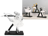 Couple Dancing Sculpture Modern Simple Innovative Resin Hand Crafted Couple Dancing Abstract Statue V1294-YM0706-3115230054912