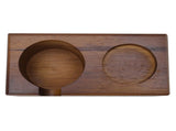 Wooden Coffee Protafilter Stand Holder Coffee Tamper Holder Stand Tamping Station Brown V1294-YM0717-3118220188411