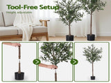 Artiss 155cm Artificial Olive Tree Faux Trees Indoor Decor Artificial Plants Lifelike Plant AP-TREE-OLIVE-155