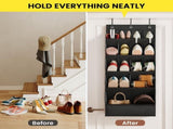 Hanging Shoe Organizer Shoe Storage 15 Large Compartments Met Haken Over-the-Door Organizer V1188-MS-313-0417