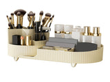 Makeup Organizer Rotating Brush Holder Large Capacity Cosmetic Display Case for Vanity Table V1294-YM0901-3117240053811