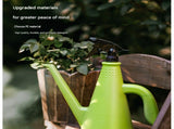 Green 2-in-1 Watering Can with Spray Nozzle - 1L Lightweight PP Garden Sprayer for Indoor Plants, V888-ELOSUNG56361