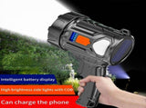 Flashlights for Home Rechargeable,Led Lights Handheld Large Flashlight Super Bright Outdoor Solar S V1192-AZ-W-29240