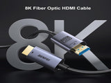 BENFEI 000450GY-100F 8K HDMI 2.1 Fiber Optic Cable 100ft 48Gbps 4K240Hz CL3 eARC HDR V28-ELEBEN000450GY100F