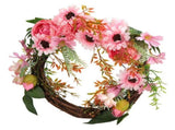 Artificial Flower Wreath Simulation Peony Door Hanging Garland Festivals Party DecorationPink V1294-YM0710-3115210132511