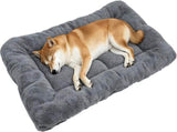 Pet Bed Mat Soft Fleece Pet Bed Dog And Cat Cushion Quilted Pet Bed - Gray - Size 65cm*95cm V1107-136-31399-GRY4
