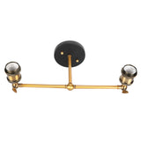 E27 Double Heads Wall Light Retro Style Wrought Iron Decorative Wall Lamp Fixture AC85265V V1294-YM0901-3119210016211