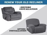 Super Stretch Recliner Couch Covers Chair Cover Form Fitted Non Slip Reclining Slipcovers for V1258-DP02-F-642