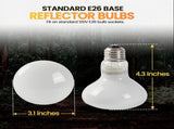 (4-Pack) Bowls and 100W UVA Heat Lamp Bulbs, (2-Pack) Water and Food Bowls and 4-Pack V1258-DP02-C-922