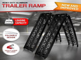 Kartrite Pair Aluminium Folding Loading Ramp ATV Motorbike Motorcycle Golf Buggy Trailer ATV-01A-BK-2