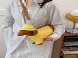 Dachshund Bag Crossbody Bag Travel Bag High Quality Bag Fashion Accessory Pet - Yellow - Size V1347-127-56392-YEL-34-14-10