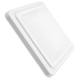 White Trailer and RV Roof Vent Cover with Modern Style, and Easy Installation V1192-AZ-W-34358