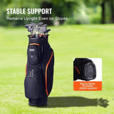 Golf Cart Bag with 14 Way Organizer Divider Top, 36 13 Pockets Premium Cart Bag, Durable 600D V952-LSSTBLSSTB36441FQV0