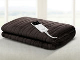 Giselle Bedding Electric Throw Blanket - Chocolate EB-THROW-RUG-CBR